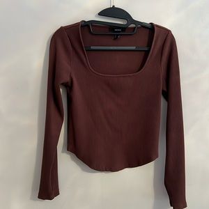 Brown Fitted Top Size XL (Runs Small)